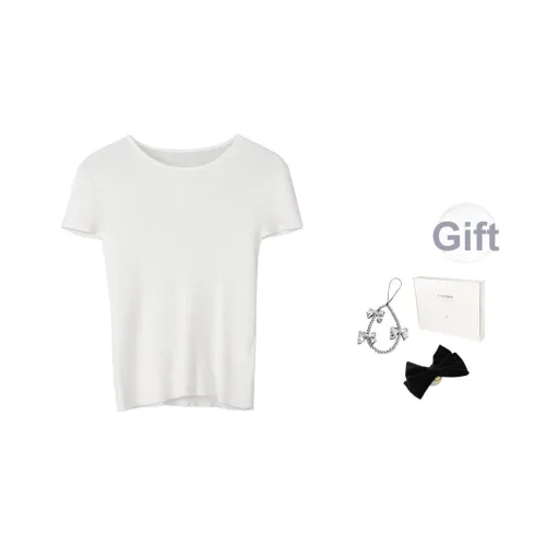 Fstudio Летний Корейский стиль Свежий Девчачий Комплект Универсальный Короткий рукав T-рубашка Женская