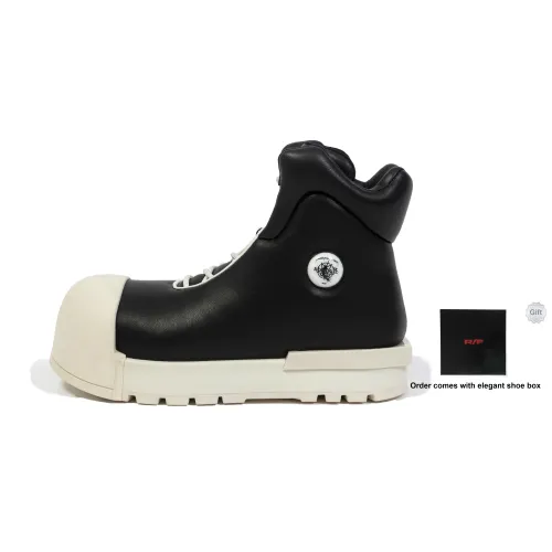 FVVO Ankle Boots Unisex Black/White