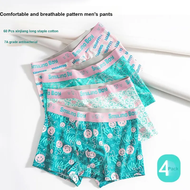 Cotton Shopping Underpants Men's 4 Pack-2