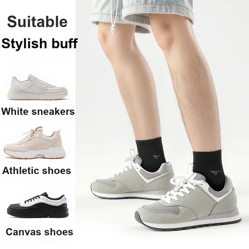 SEPTWOLVES Mid Calf Socks Men's 5 Pack Shopping Bag-11