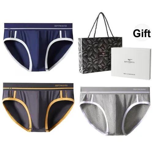 SEPTWOLVES Нижнее белье Подарочная коробка Мужской 3 упаковки Gift Box Set + Сумка для покупок
