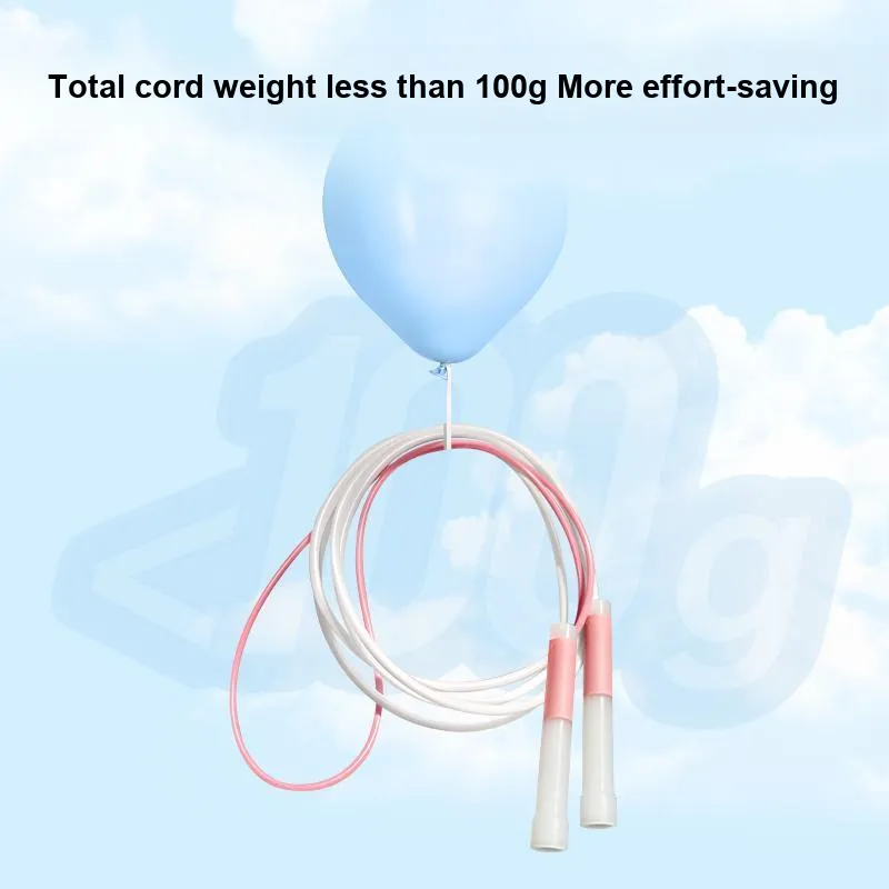 Sand Type Fitness Training Non Countable Jump Ropes Kids Rubber+PVC Rope, Plastic Controller 2.0m Blue-4