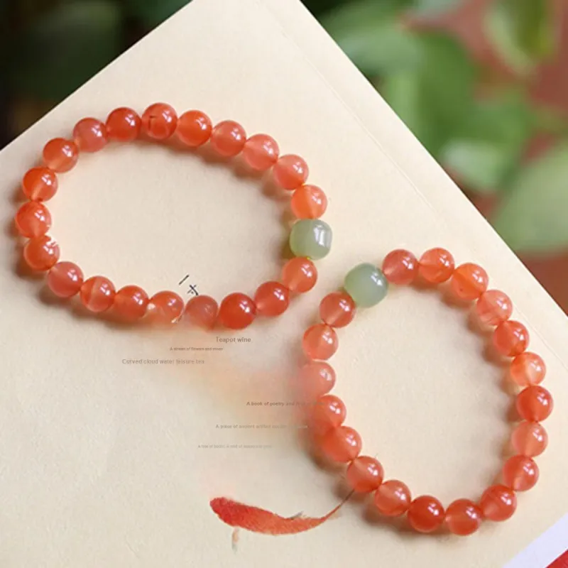Oriental Jade Agate Bracelets Women's-5