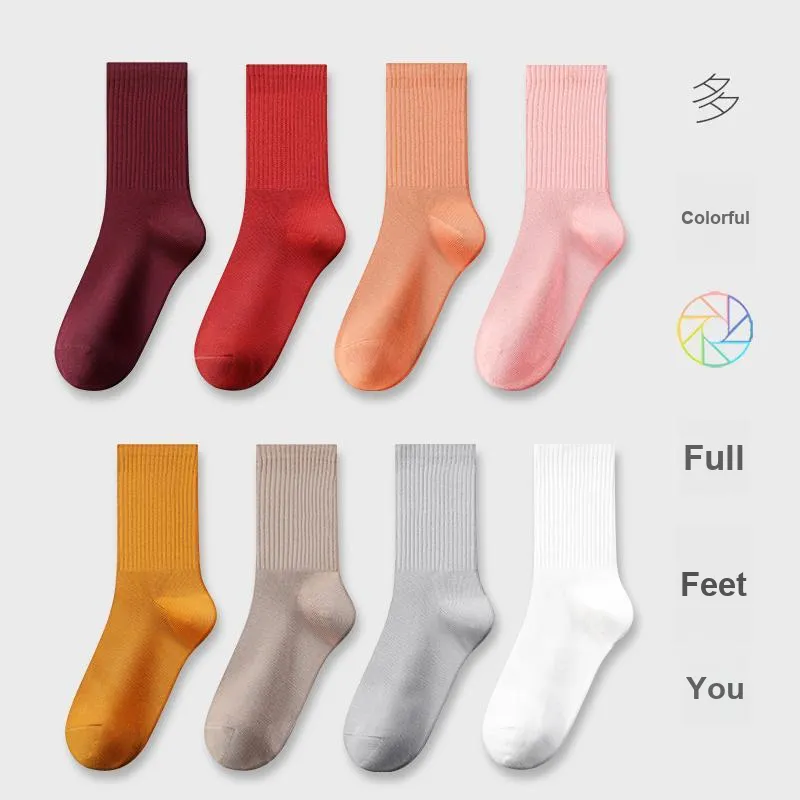 MIIOW Knee High Socks Women's 5 Pack-2