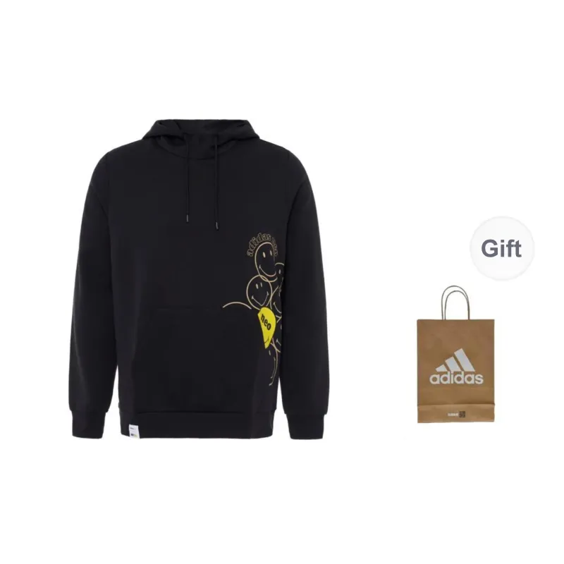 Adidas Sweatshirt Unisex Black+Shopping Bag-1