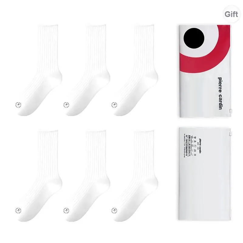 PIERRE CARDIN Mid Calf Socks Women's Shopping Bag 6 Pack-3