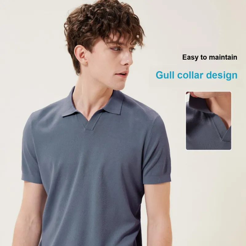 Red bean Polo Shirts Men-2