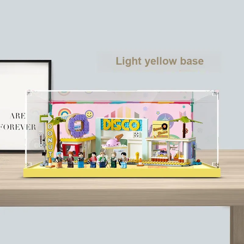 LIGHT YOUR BRICKS Compatibility Building Block 21339BTS BTS Display Case Model Accessories-3