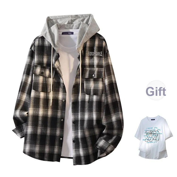 FAX FOR FMACM Shirt Unisex Black White Plaid-6