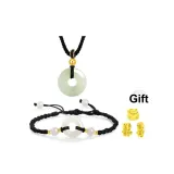 Peaceful Buckle Beaded Bracelet Necklace Clothing Sets