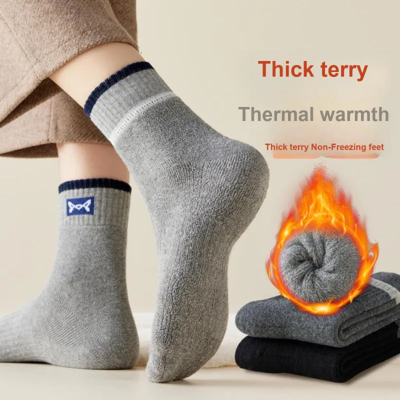 MIIOW Mid Calf Socks Men's 3 Pack-8
