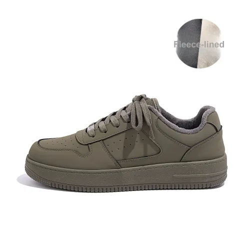 HUANQIU Skateboard Shoes Men Low-Top Army Green