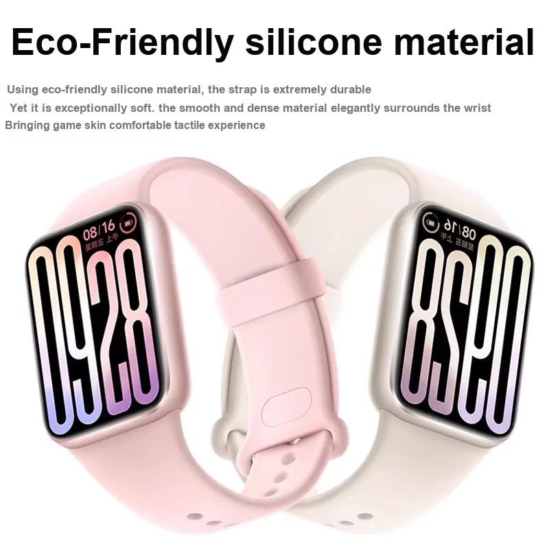 Mr. Strap Xiaomi Red Beige Compatibility Watch Band 232mm Silicone Material-2