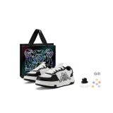 White (Black Tiger Shopping Bag+Stars Shoe Charm)