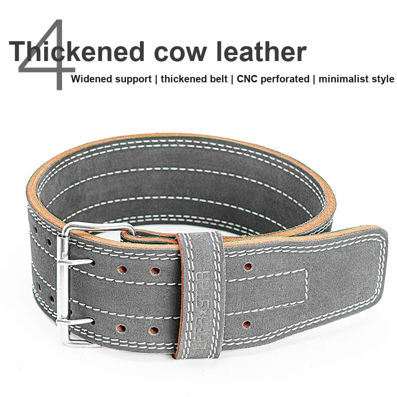 LARA STAR Back Support Braces Fitness Breathable Protective Slip Resistant Cow Leather Men's-11