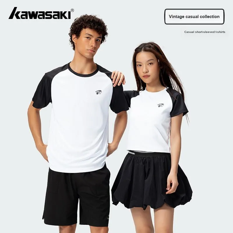 Kawasaki Vintage Collection Badminton Jersey Women's White Black-4