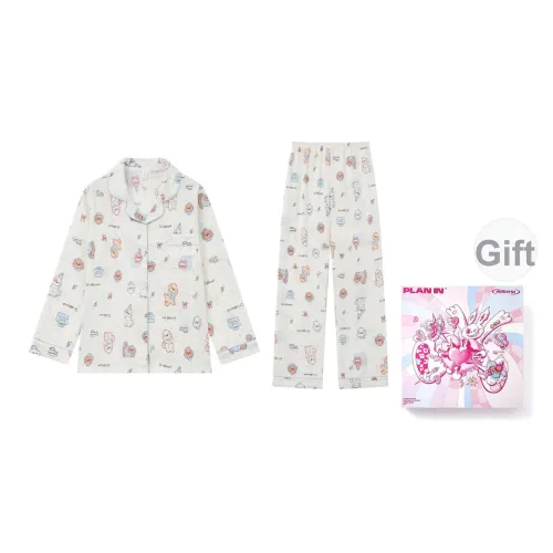 PLAN IN Звезда и луна Щенок Комплект пижам Unisex Пижамные комплекты