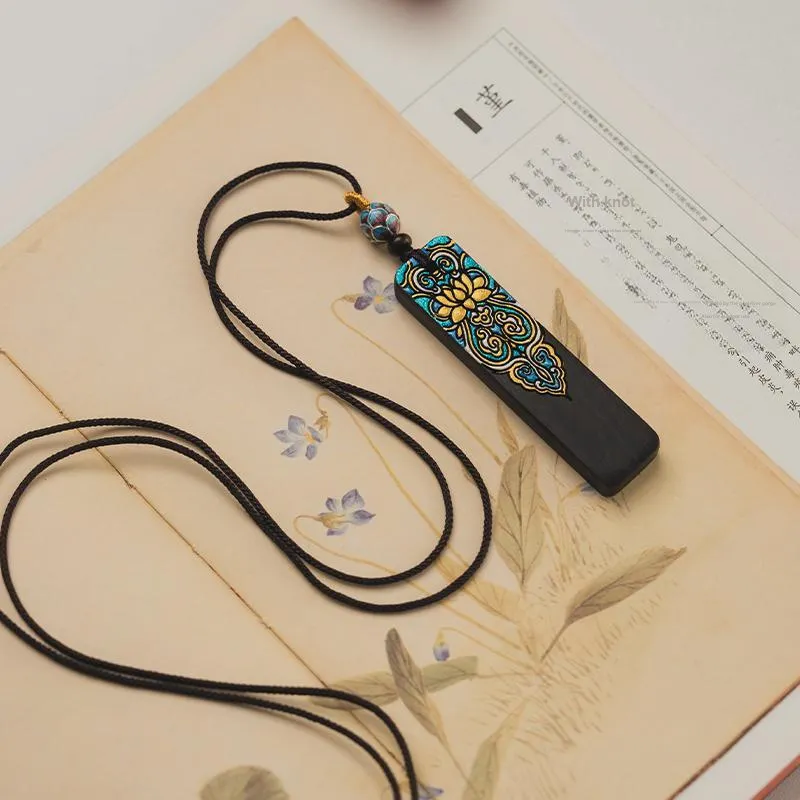 Guo Lu Bloodwood Wooden Necklaces Women's-4