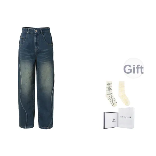 Charlie Luciano Джинсы Унисекс Темно-синий