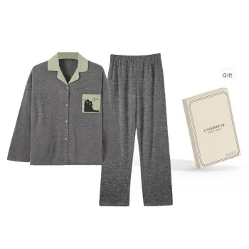 O'MESIK Pajama Set Women's Gift Box Set Gray