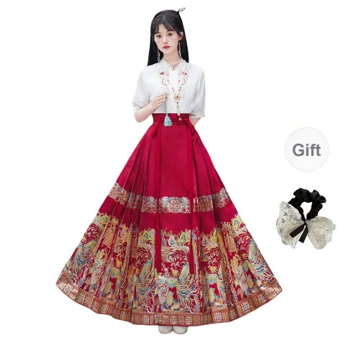PAVEA Two Piece Skirt Sets Women's