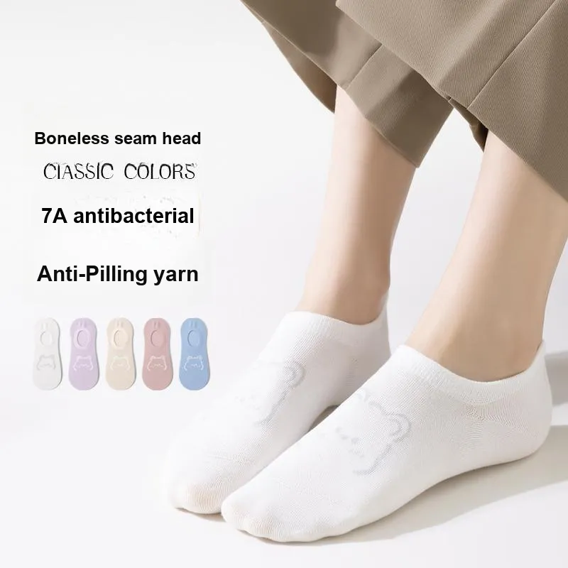 MIIOW No Show Socks Women's 5 Pack-2