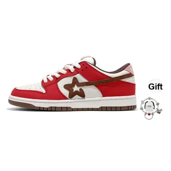 RIPSTAR SKBD Low Slip Resistant Shock Absorbers Skateboard Shoes Unisex Bacon Color Scheme