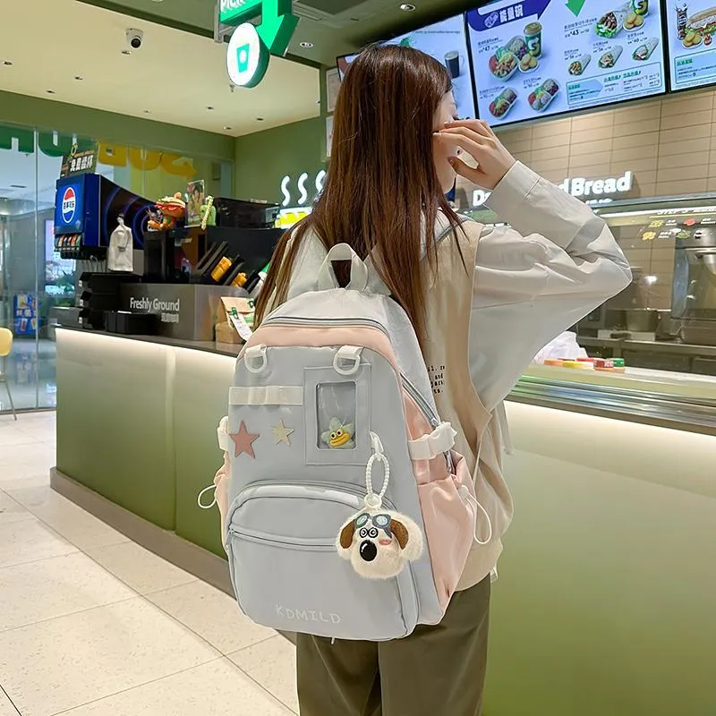 GOBLIN SHARKS 1759 Nylon+PVC Backpack Unisex Multicolor-18