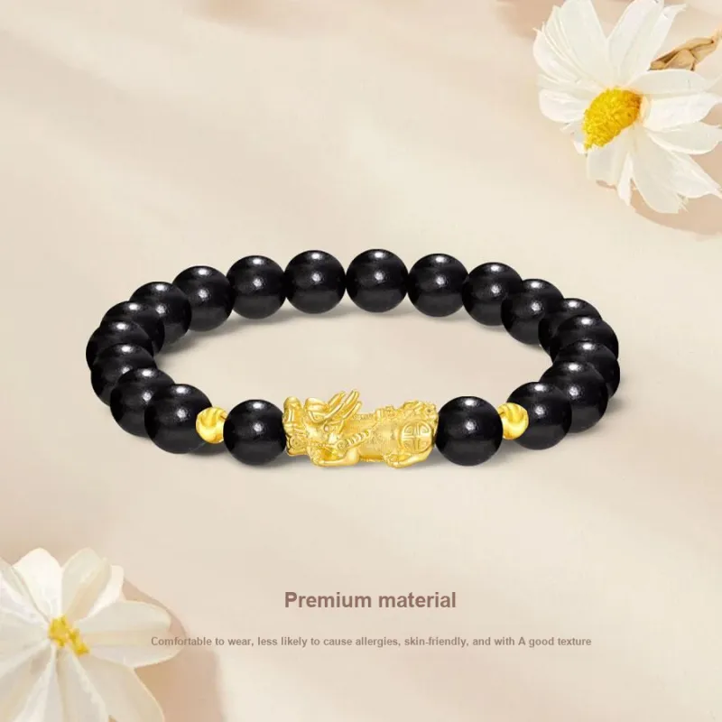 Master Kim Ebony Gold Bracelet Unisex-4