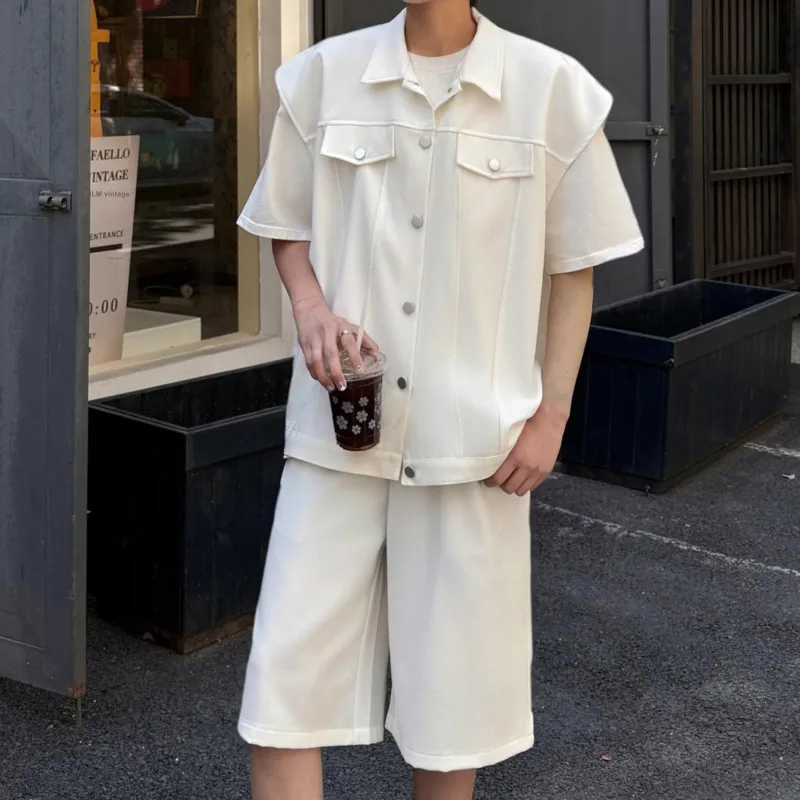 MARK WAFFLE Shirt Matching Set Unisex-3