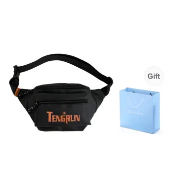 COLINS KEIRS Fabric Fanny Pack Regular Unisex Black/Khaki/Gray