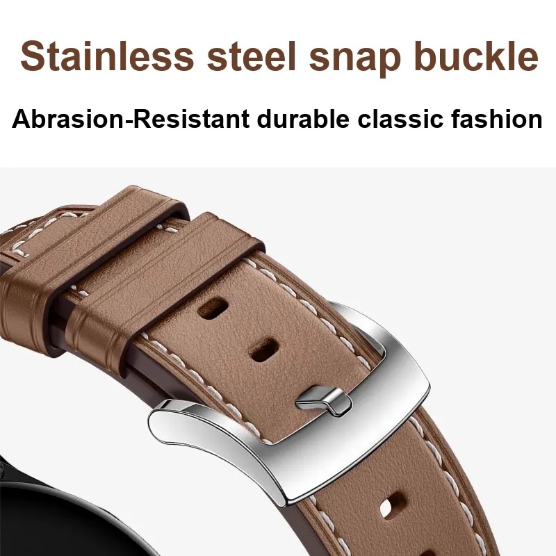 Miss Wrist Watch Band Huawei Compatibility 135 210mm Cowhide Leather Material-4