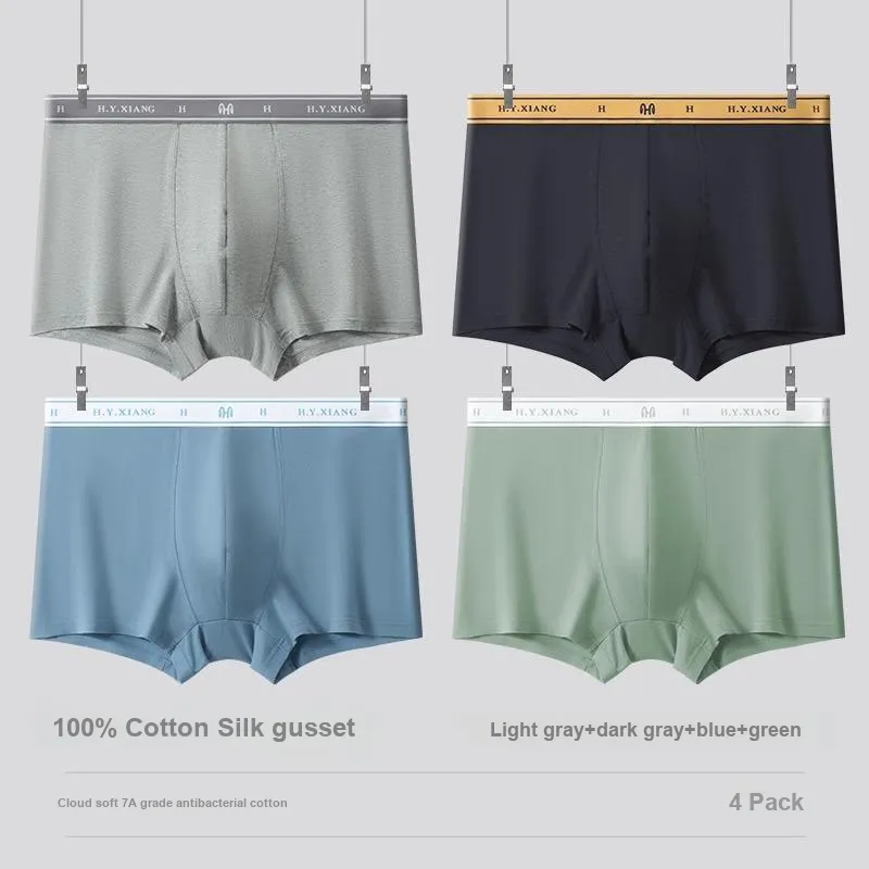 H YXIANG Underpants Men's 4 Pack-3
