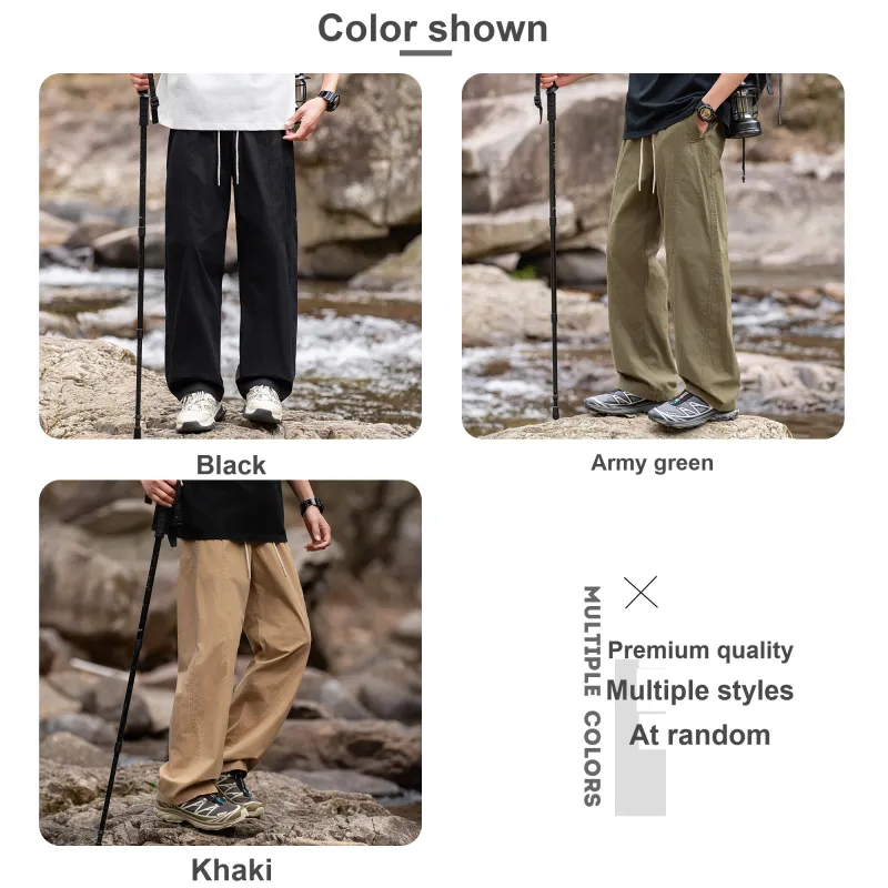 WOOD SOON Japanese Style Versatile Trendy Brand 100% Cotton Cargo Pants Unisex-14