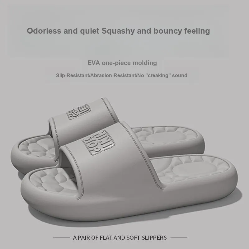 Foot Recreation Summer Comfortable Wave Slip Resistant Soft Home Slippers, Unisex-4