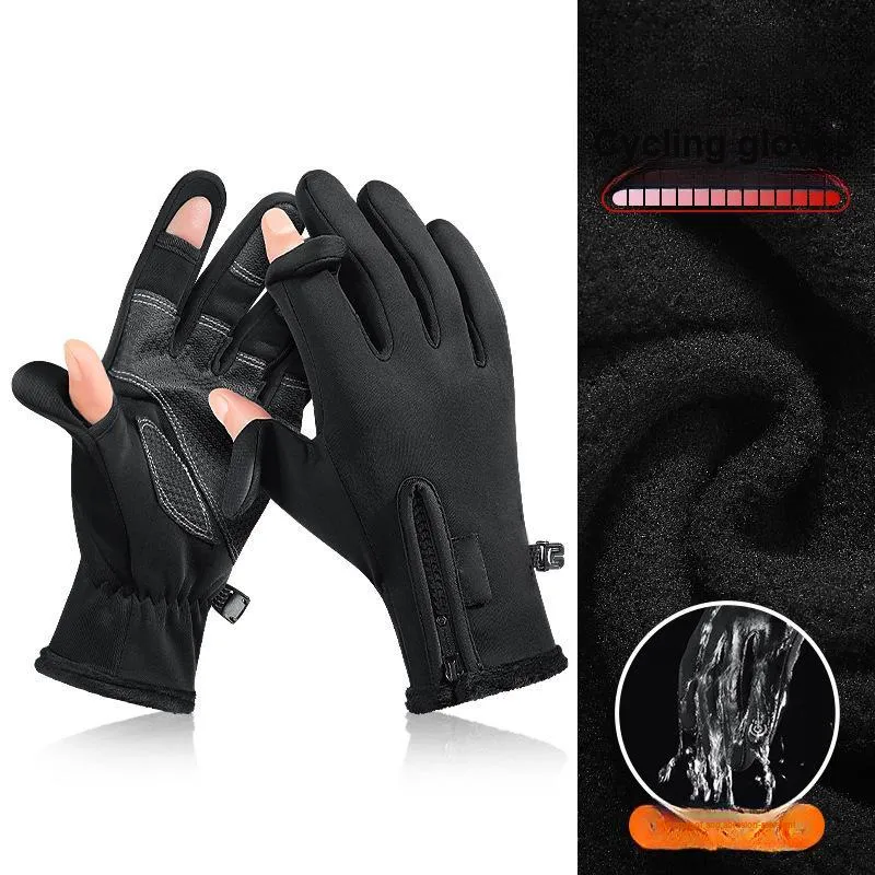Aito Riding Equipment Cycling Glove Indoor And Outdoor Unisex Polyester Black-5