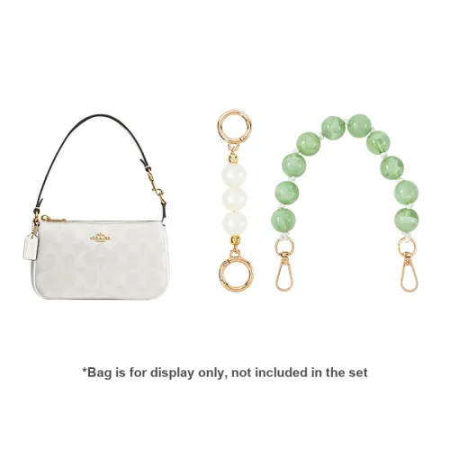 Vigno Shoulder Strap Bag Green Extender Chain 32.5cm+White Extender Chain 13cm