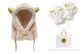2 Pack (Beige Hats & Caps+Glove)+Rabbit Box