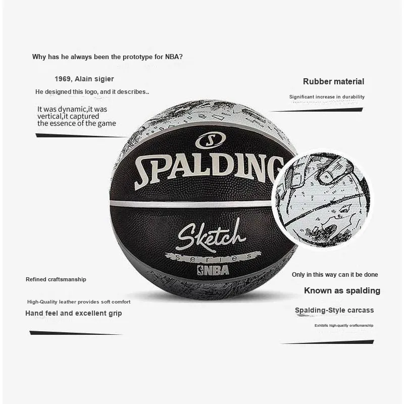 SPALDING Sketch Series Basketball-1