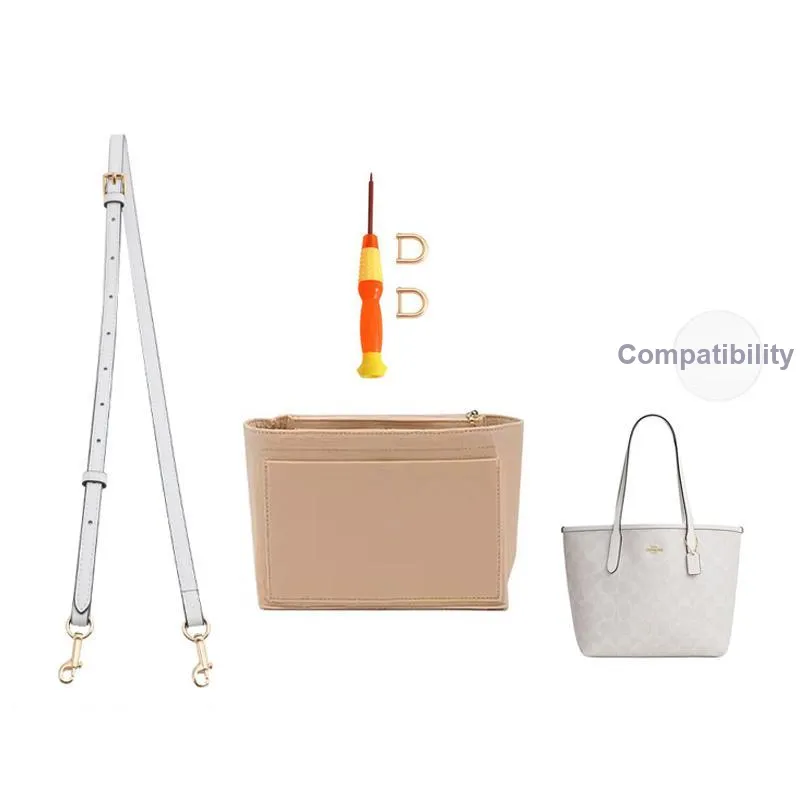 Microfiber Coach Tote Mini Crossbody Bag Liner Accessories Bag Strap Women's Multicolor