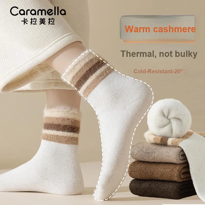 Caramella Mid Calf Socks Women's 3 Pack-2