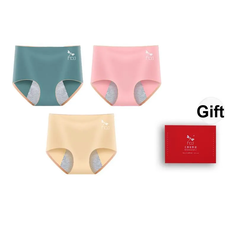 RED DRAGONFLY Auntie Period Panty For Menstrual Period 100% Cotton Women's Box 3 Pack