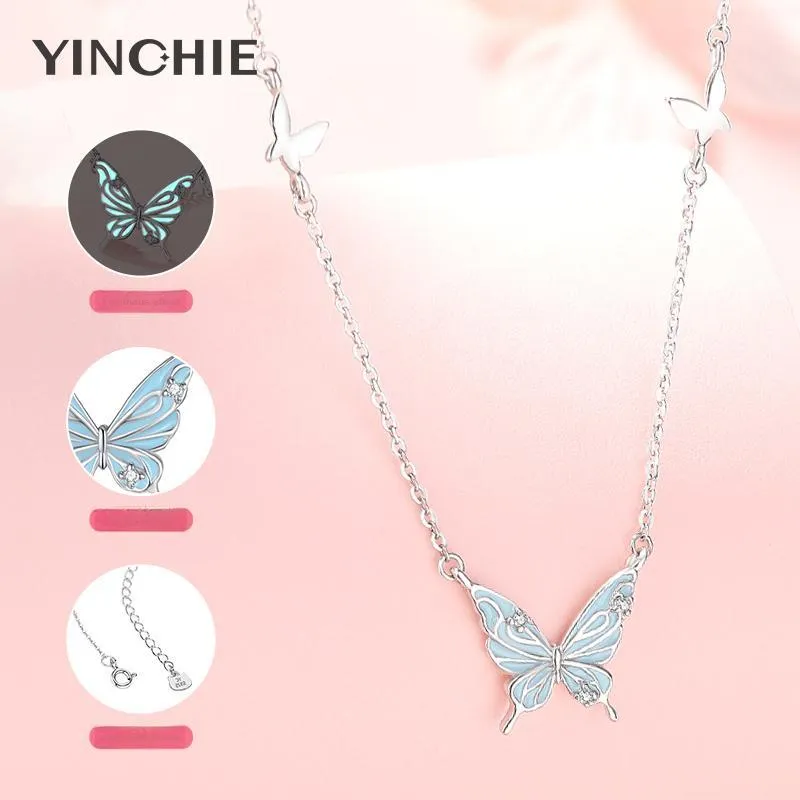 YINCHIE 999 Fine Silver Necklaces Women's-3