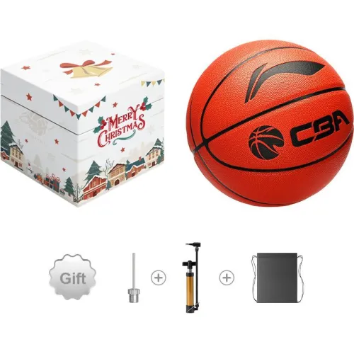 LiNing CBA Collection PU Basketball Brown Red Size 7 Ball Match Unisex