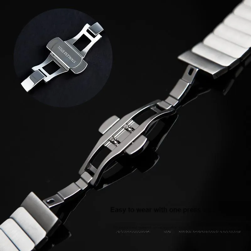 CHRROTA Watch Band Apple Compatibility Stainless Steel Material-7