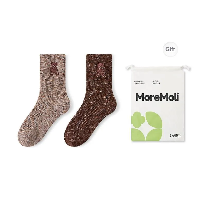 Moremoli Mid Calf Socks Women's 2 Pack-3