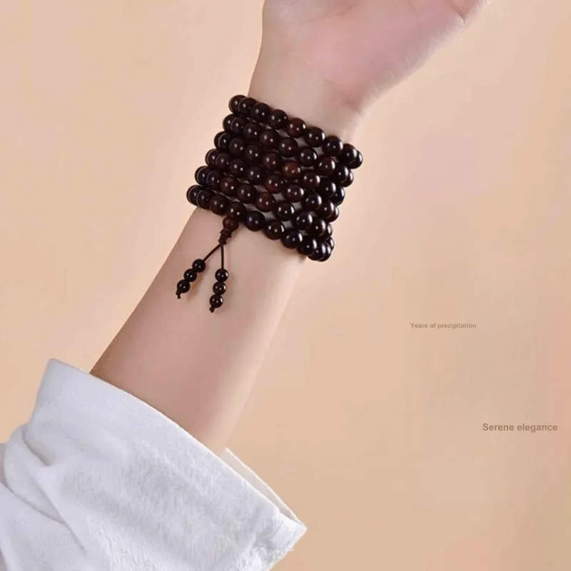 Tan Xin Pterocarpus Wooden Bracelets Unisex-3