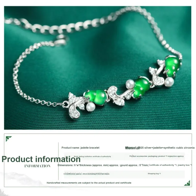 Oriental Jade Ice Glutinous Bracelets Women's-2