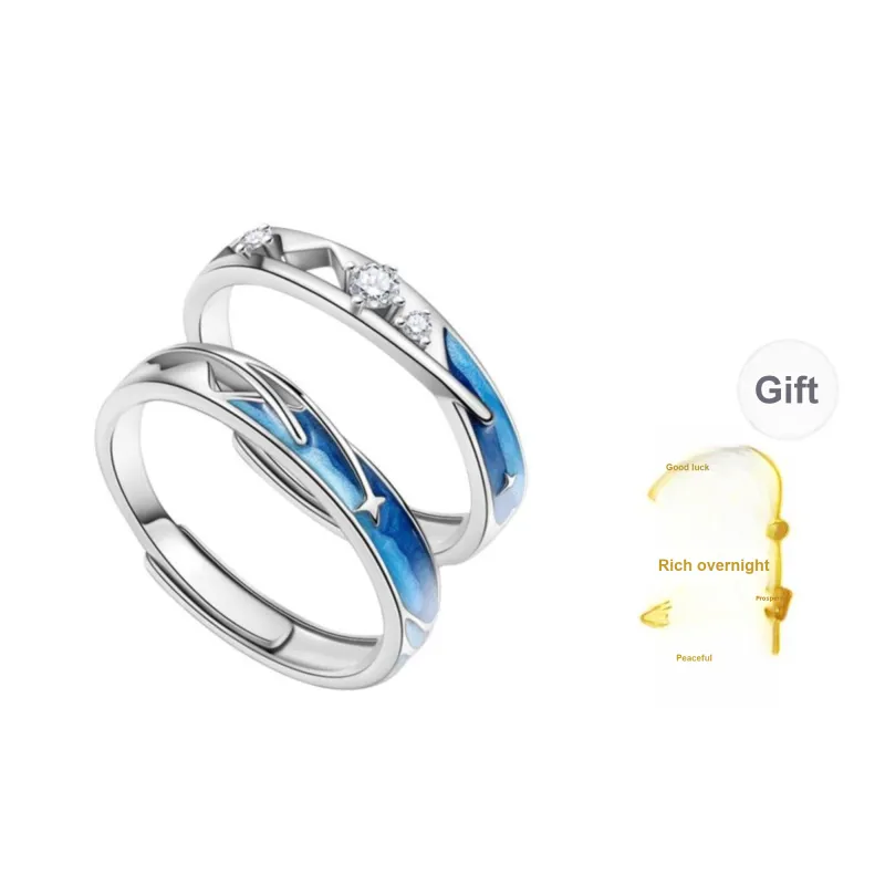 CHAOHONGJI S925 Silver, Romantic Minimalist Style Premium Luxury Niche Premium Everyday Commute Fashion Rings Unisex-0