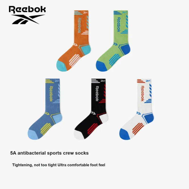 Reebok Mid Calf Socks Unisex 5 Pack-33